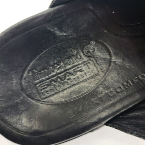 Vintage Timberland Smart Leather Slide Sandals Slip On Men\'s Size 12M Black main image 4